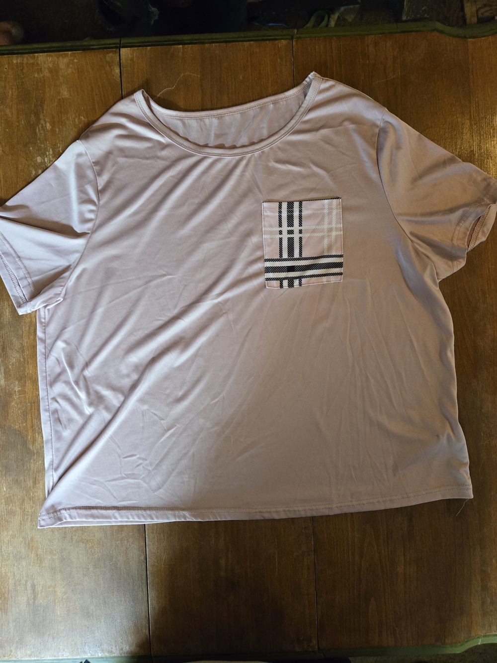 Women's Light Mauve Pocket Tee - Unbranded